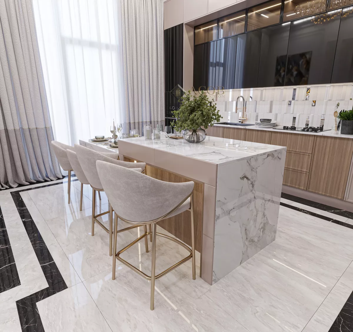 Milano layihəmizin interyer dizaynı