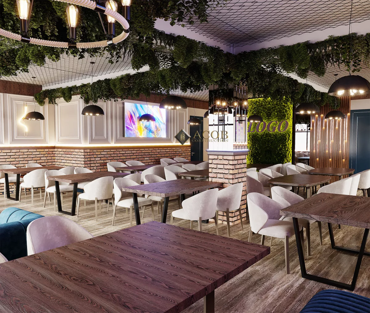 28 May ((699 m²) Restoranın interyer dizaynı