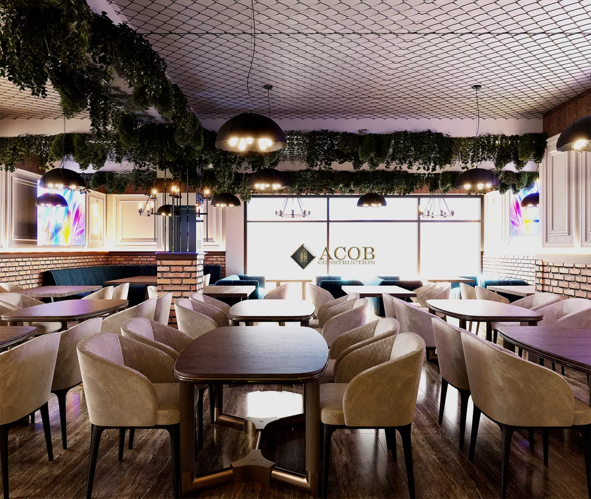 28 May ((699 m²) Restoranın interyer dizaynı