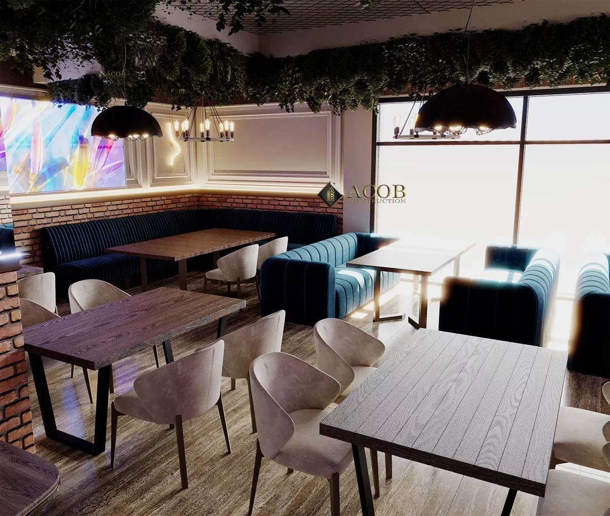 28 May ((699 m²) Restoranın interyer dizaynı