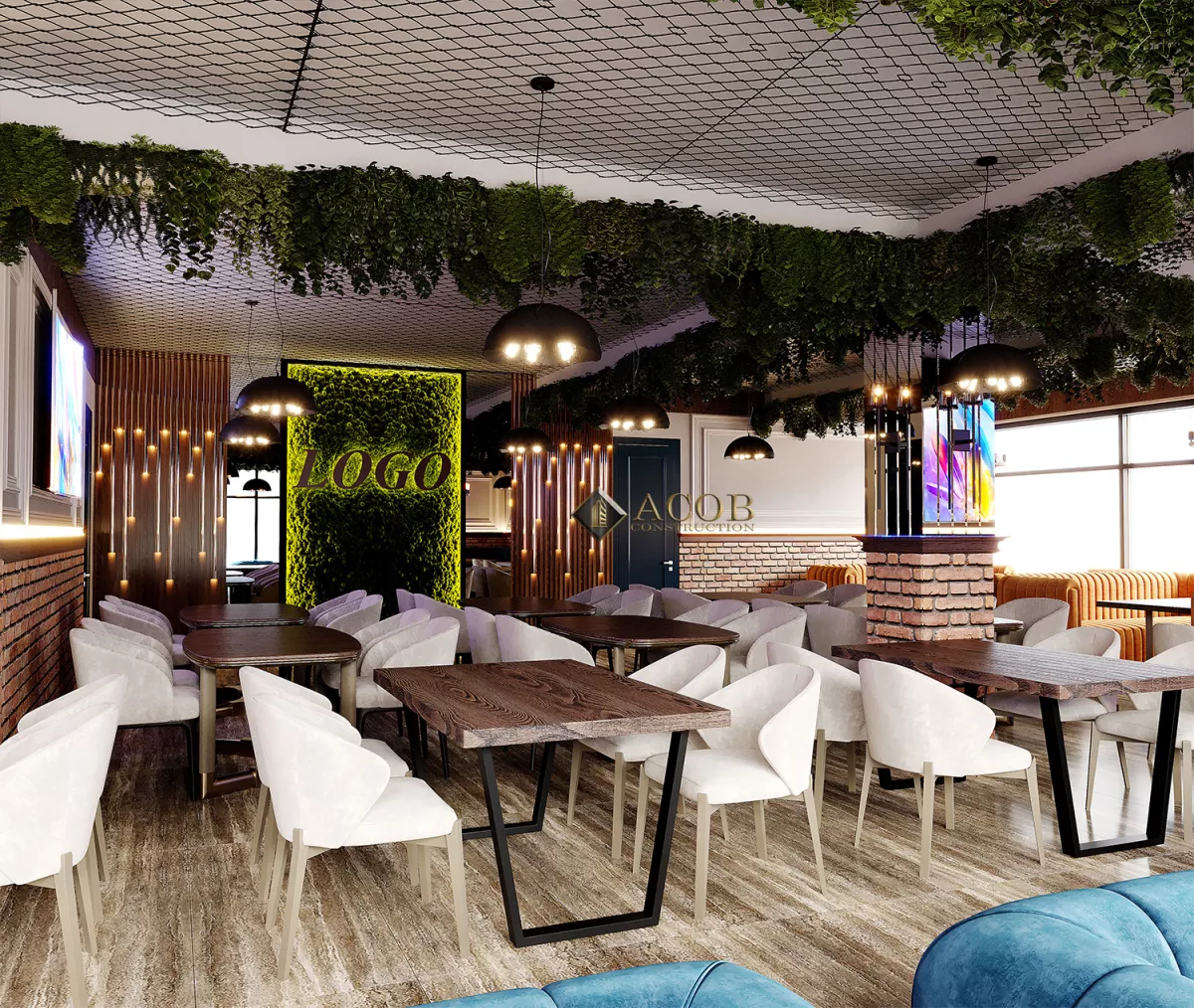 28 May ((699 m²) Restoranın interyer dizaynı