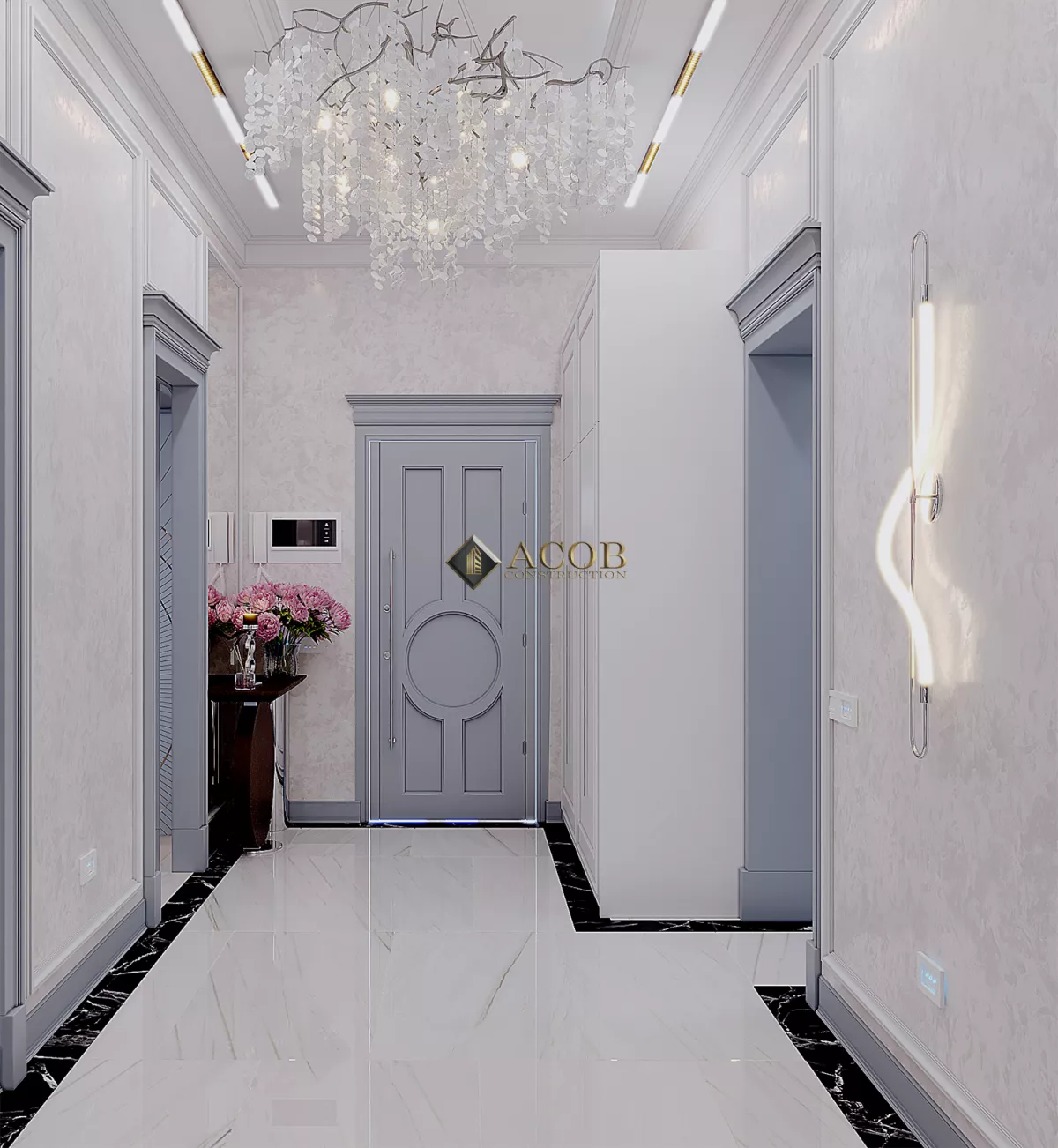 Şəki rayonu  (425 m²) həyət evinin interyer dizaynı