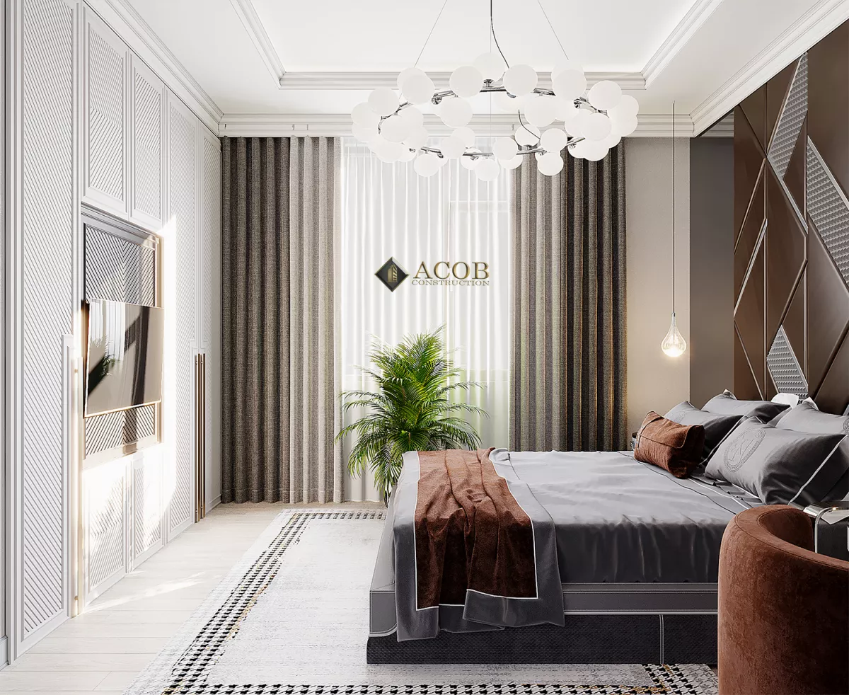Şəki rayonu  (425 m²) həyət evinin interyer dizaynı