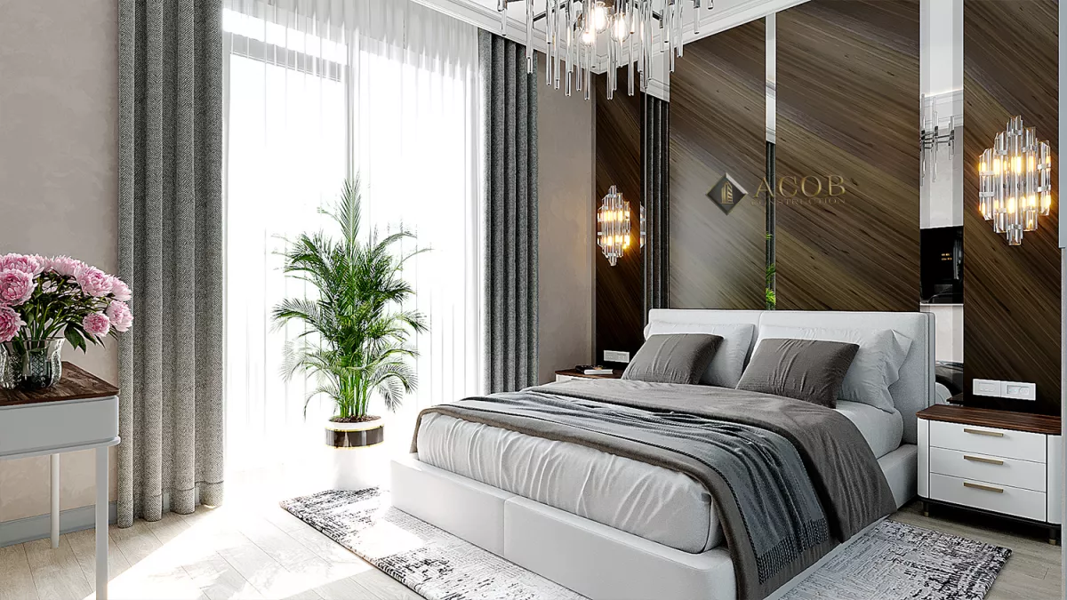 Şəki rayonu  (425 m²) həyət evinin interyer dizaynı