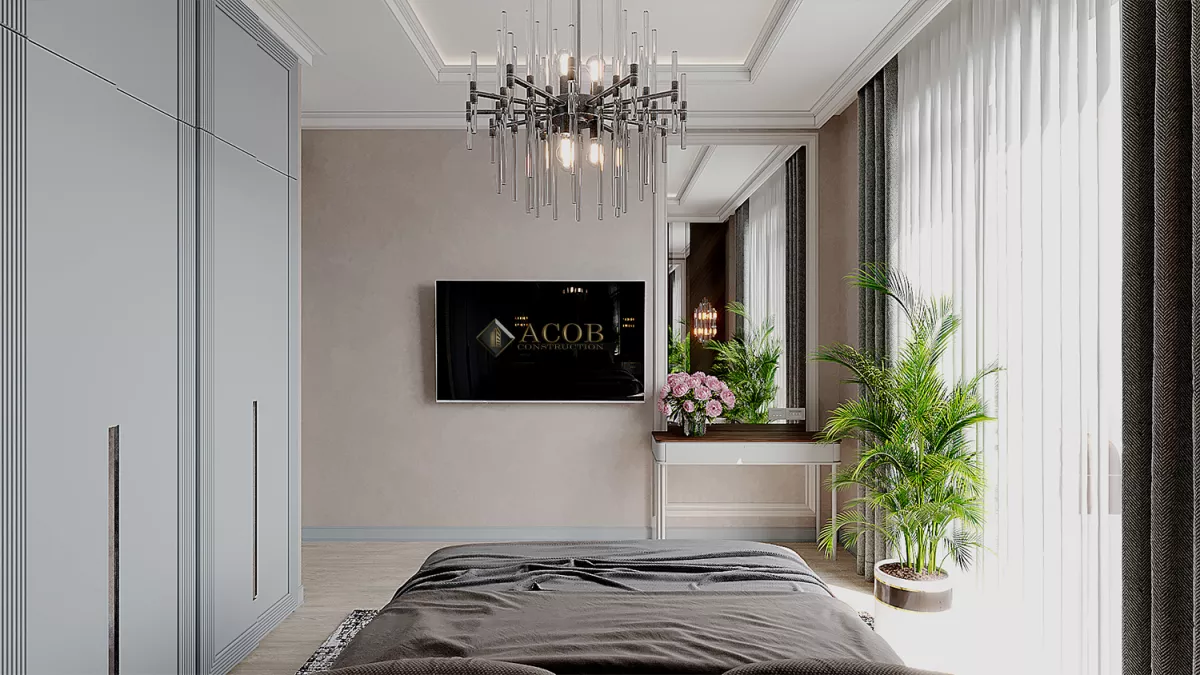 Şəki rayonu  (425 m²) həyət evinin interyer dizaynı