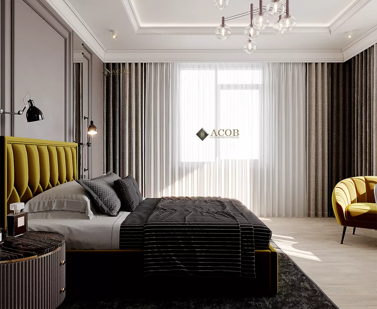 Şəki rayonu  (425 m²) həyət evinin interyer dizaynı