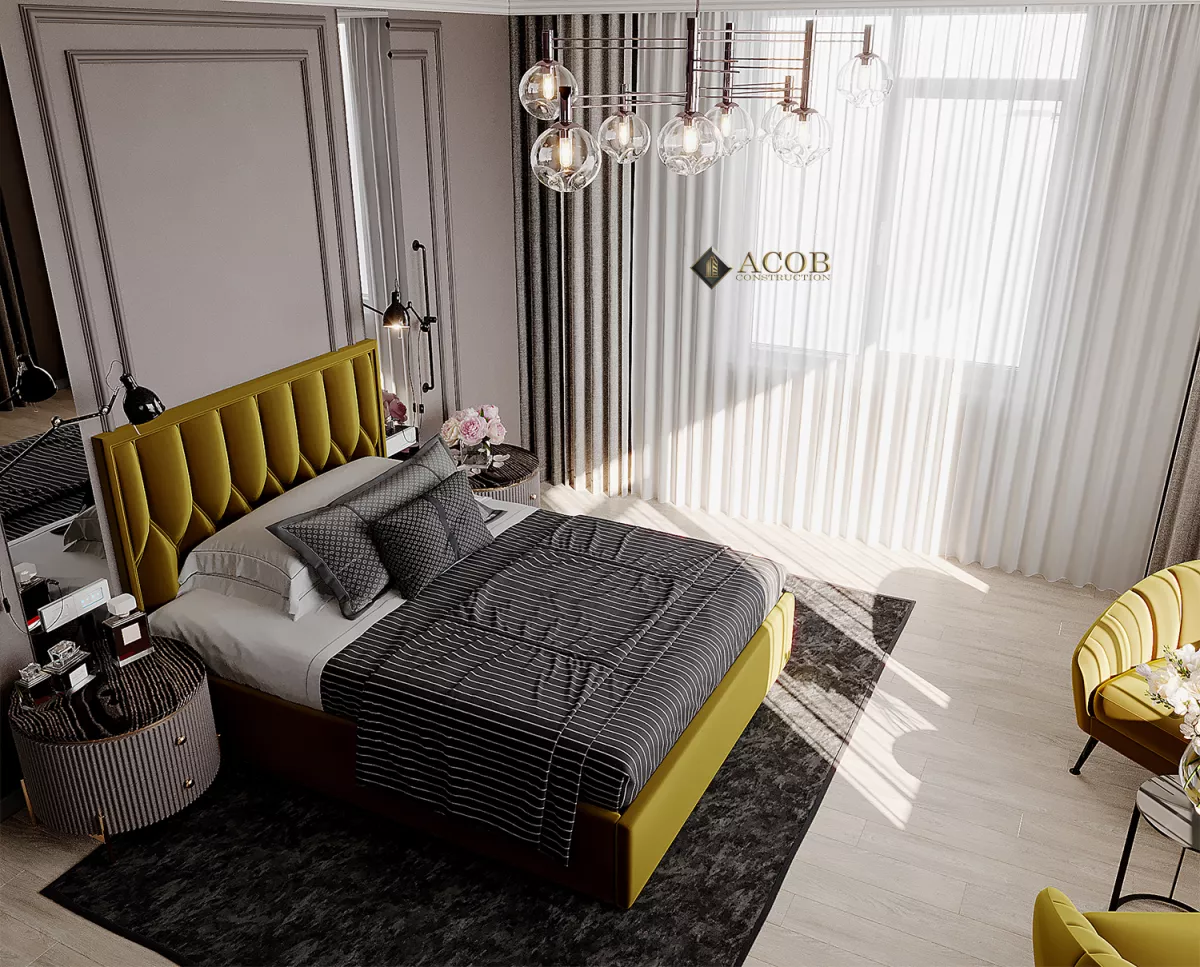 Şəki rayonu  (425 m²) həyət evinin interyer dizaynı