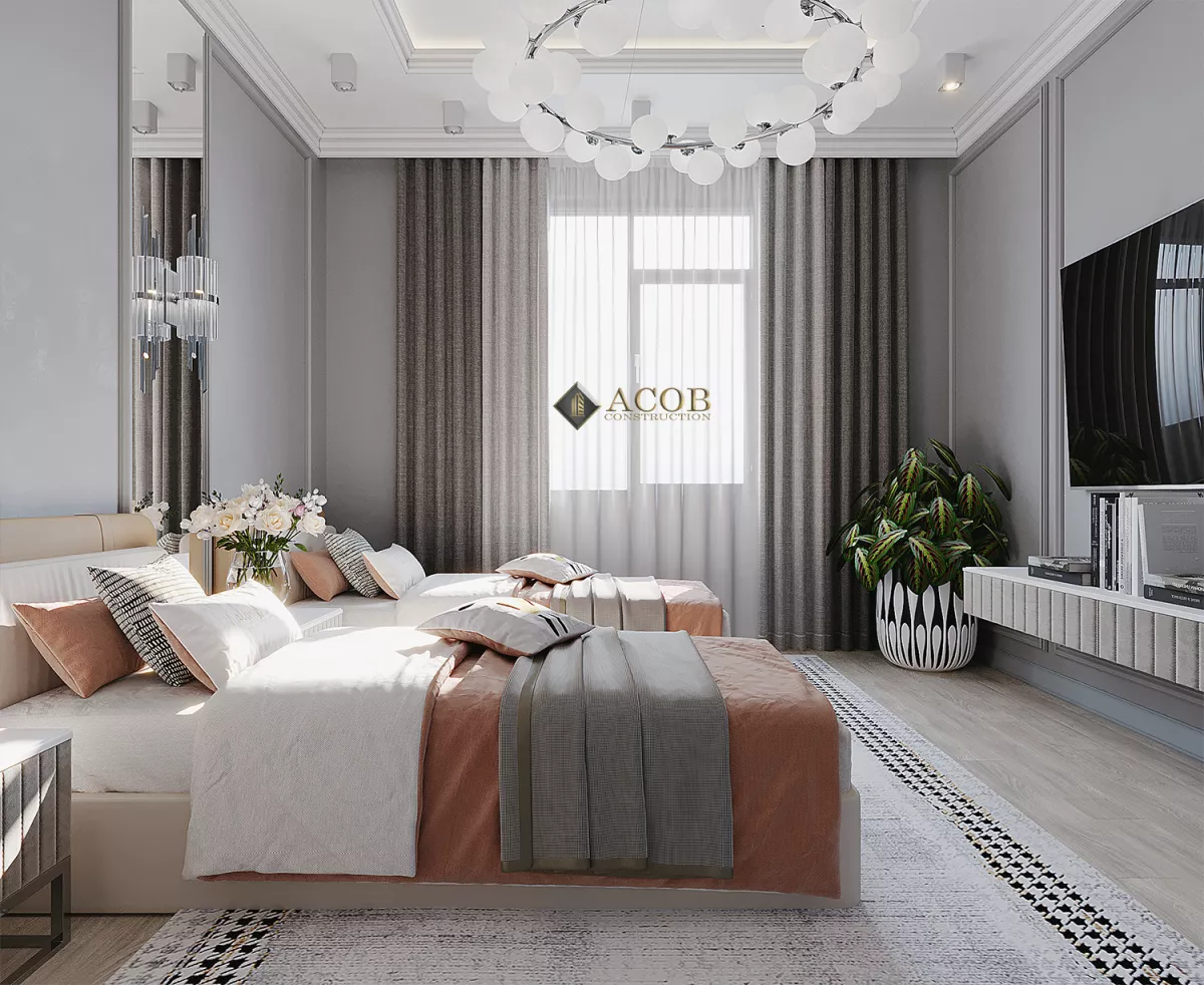 Şəki rayonu  (425 m²) həyət evinin interyer dizaynı
