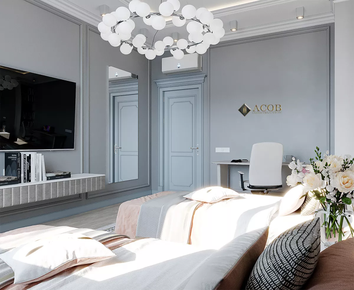 Şəki rayonu  (425 m²) həyət evinin interyer dizaynı