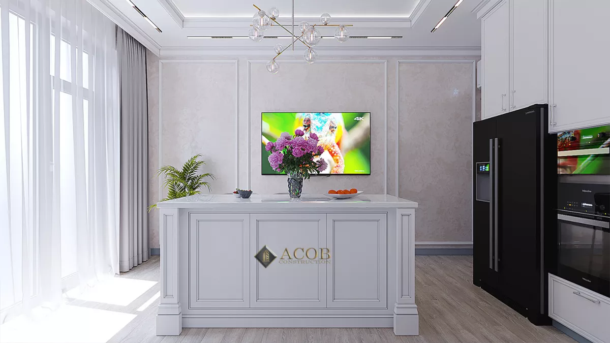 Şəki rayonu  (425 m²) həyət evinin interyer dizaynı