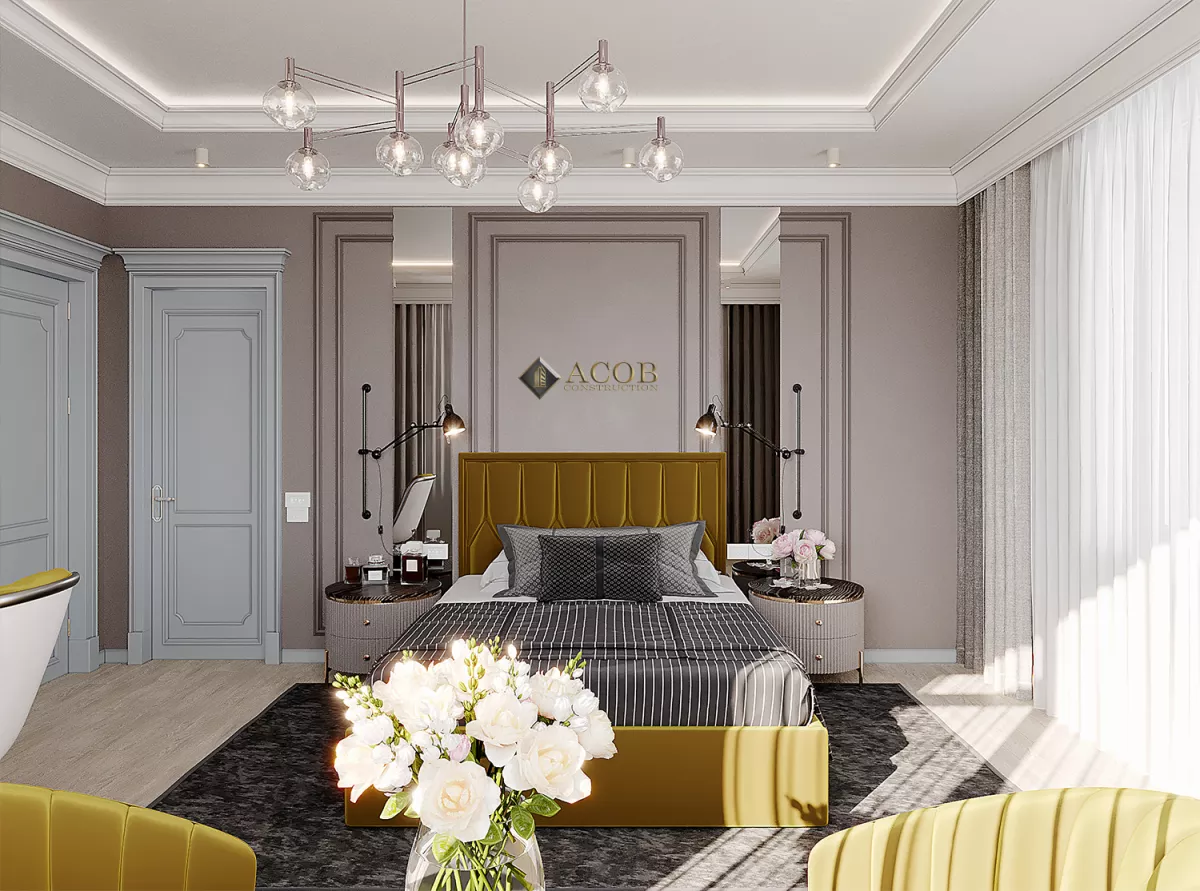 Şəki rayonu  (425 m²) həyət evinin interyer dizaynı