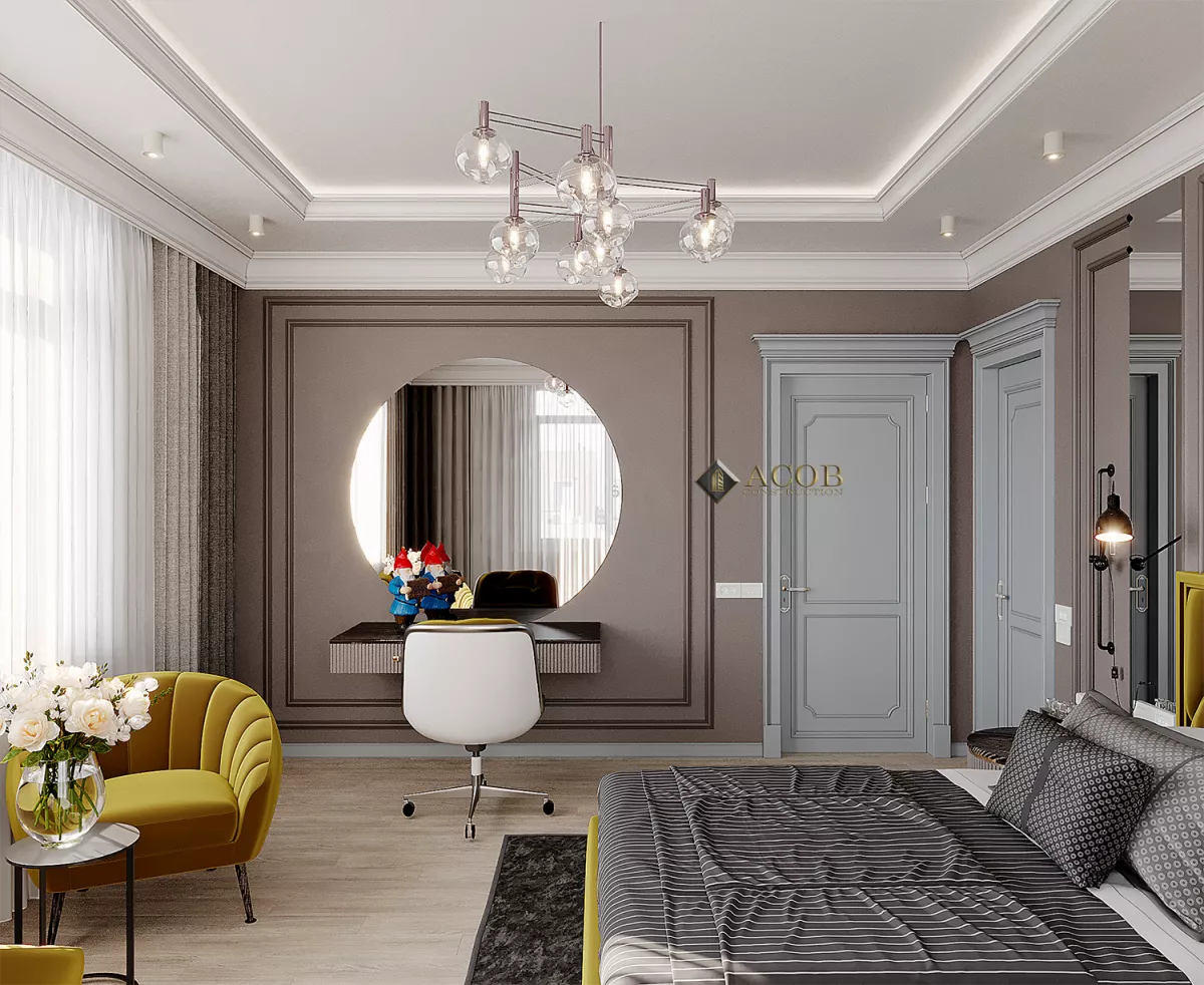 Şəki rayonu  (425 m²) həyət evinin interyer dizaynı