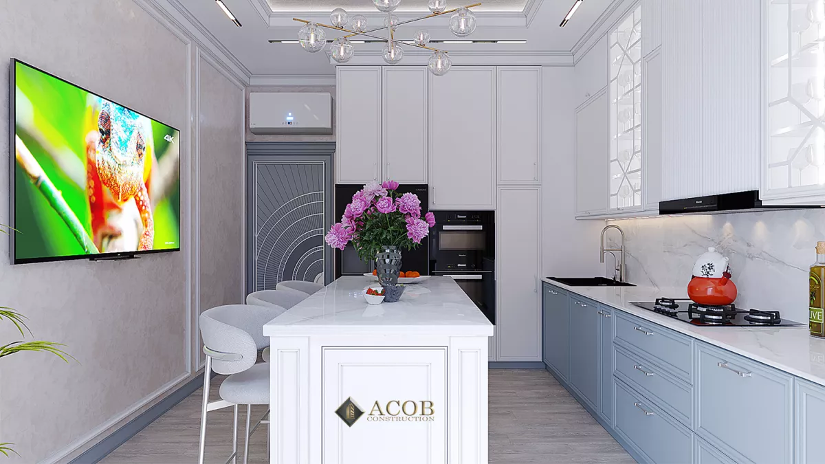 Şəki rayonu  (425 m²) həyət evinin interyer dizaynı