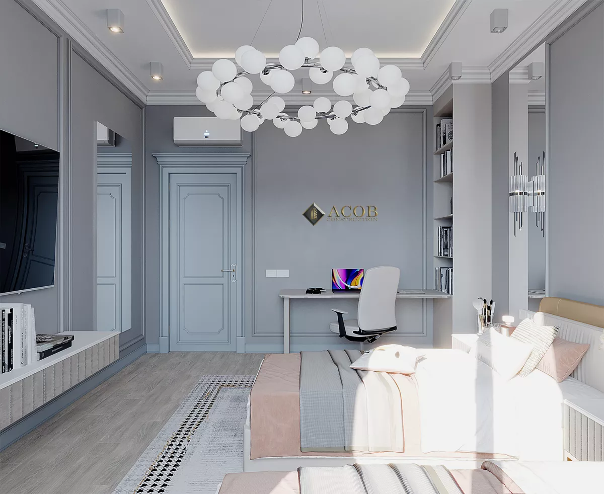 Şəki rayonu  (425 m²) həyət evinin interyer dizaynı