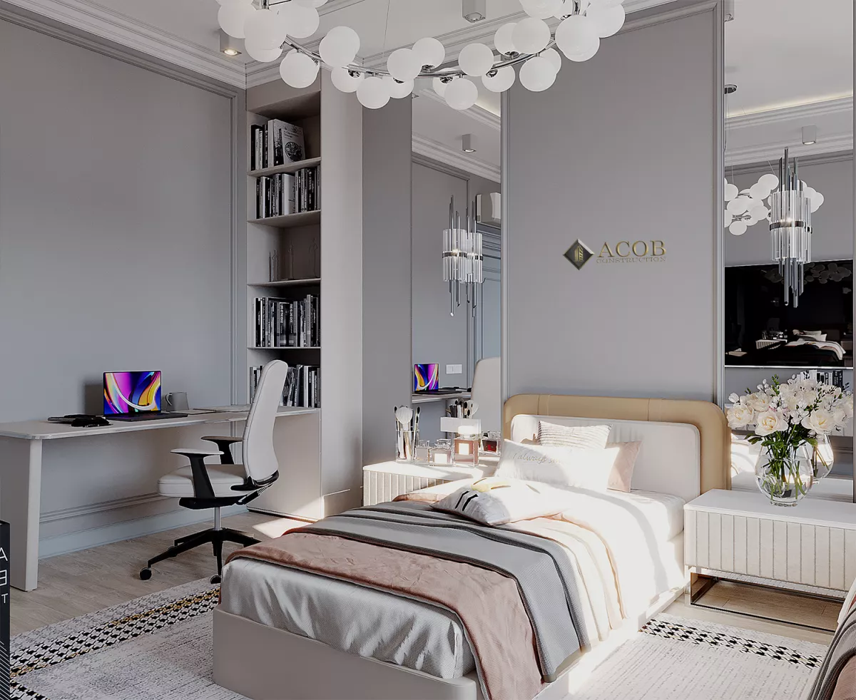 Şəki rayonu  (425 m²) həyət evinin interyer dizaynı