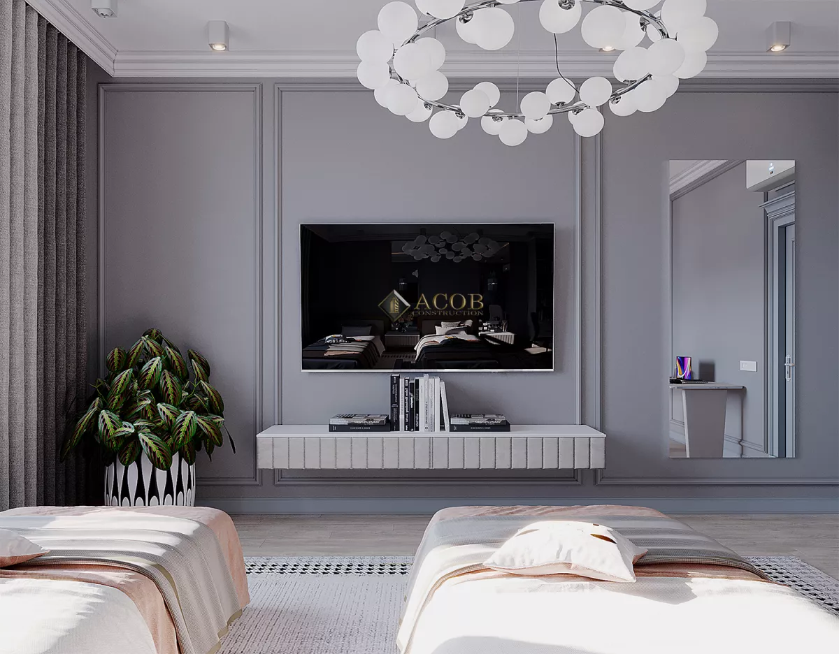 Şəki rayonu  (425 m²) həyət evinin interyer dizaynı