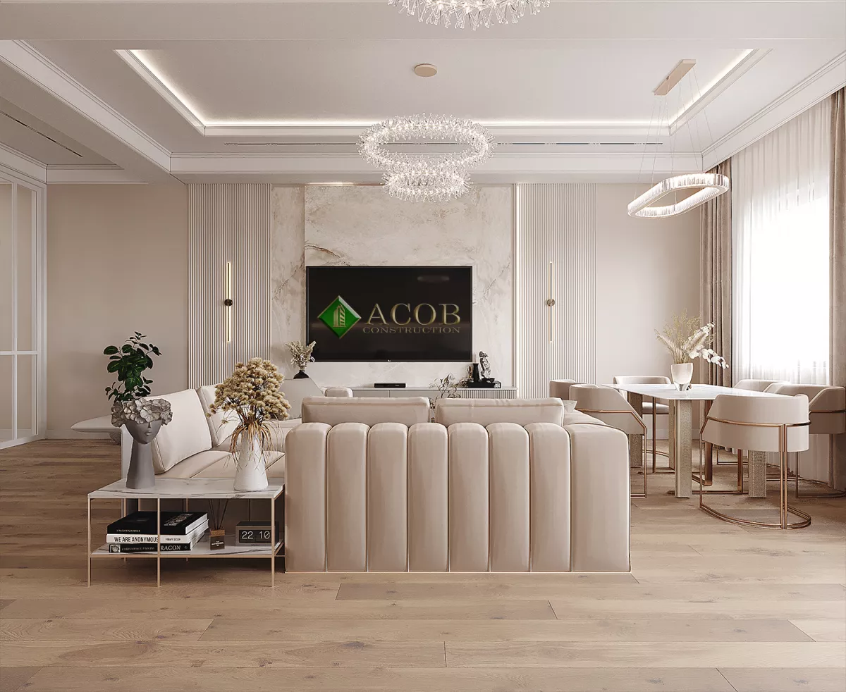 İçərişəhər 110 m² mənzilin modern interyer dizaynı