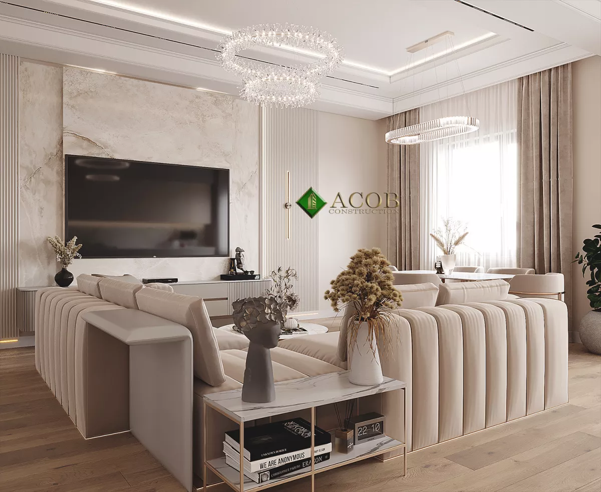 İçərişəhər 110 m² mənzilin modern interyer dizaynı