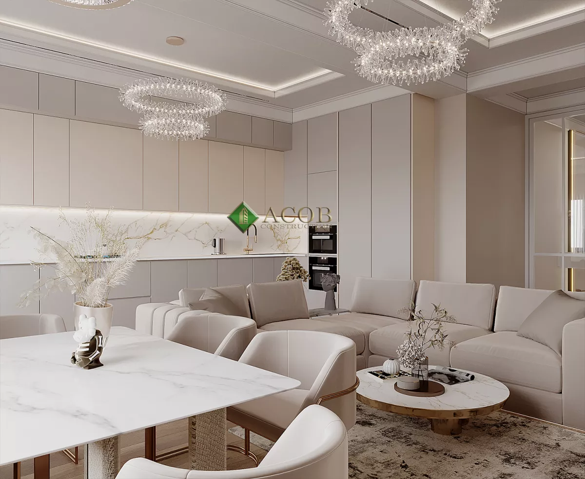 İçərişəhər 110 m² mənzilin modern interyer dizaynı