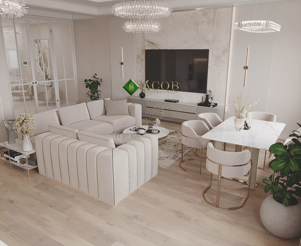 İçərişəhər 110 m² mənzilin modern interyer dizaynı