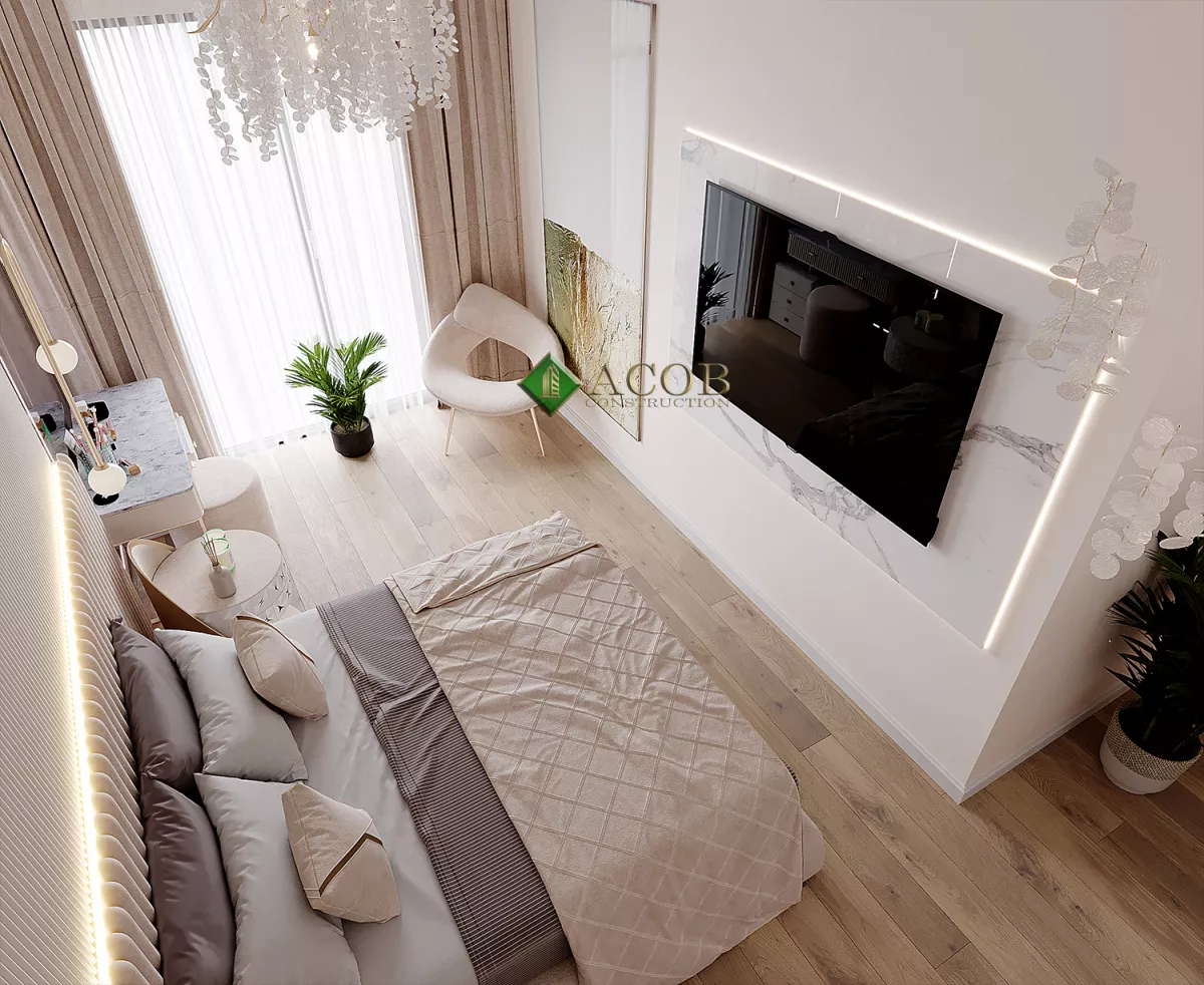 İçərişəhər 110 m² mənzilin modern interyer dizaynı
