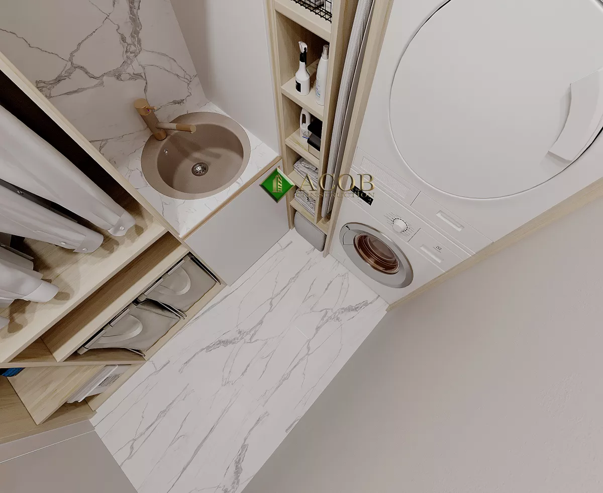 İçərişəhər 110 m² mənzilin modern interyer dizaynı