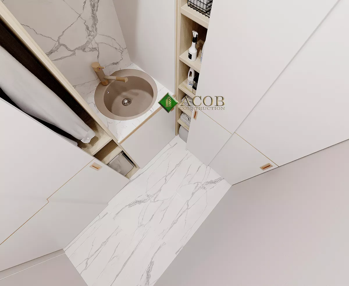 İçərişəhər 110 m² mənzilin modern interyer dizaynı