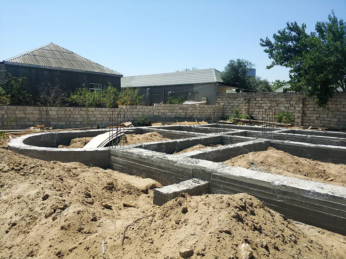 Maştağa tikinti prosesi
