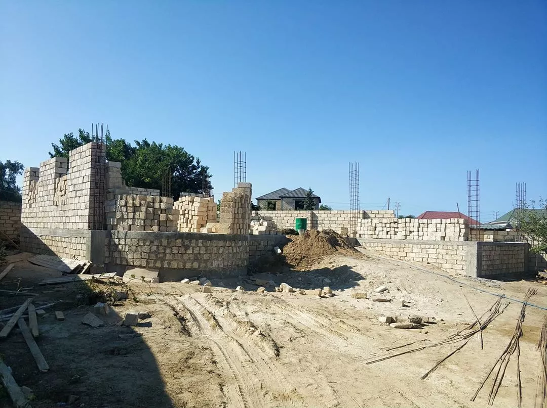 Maştağa tikinti prosesi