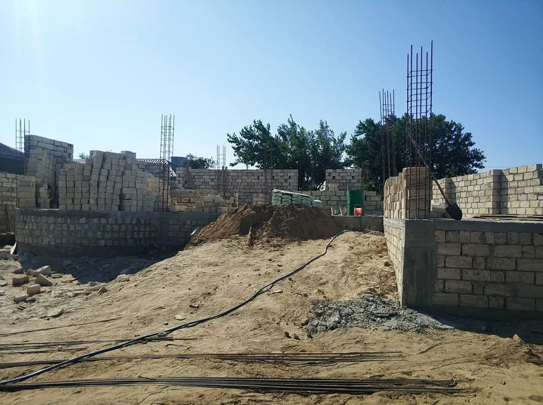 Maştağa tikinti prosesi