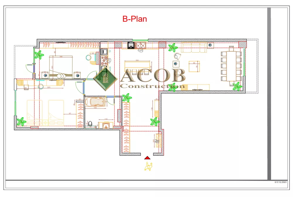 Xırdalan (120 m²) mənzilin interyer dizaynı