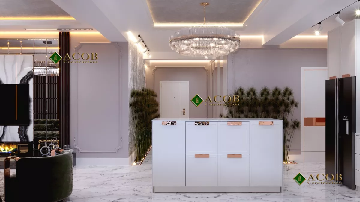 Xırdalan (120 m²) mənzilin interyer dizaynı