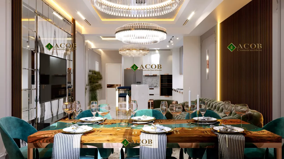 Xırdalan (120 m²) mənzilin interyer dizaynı