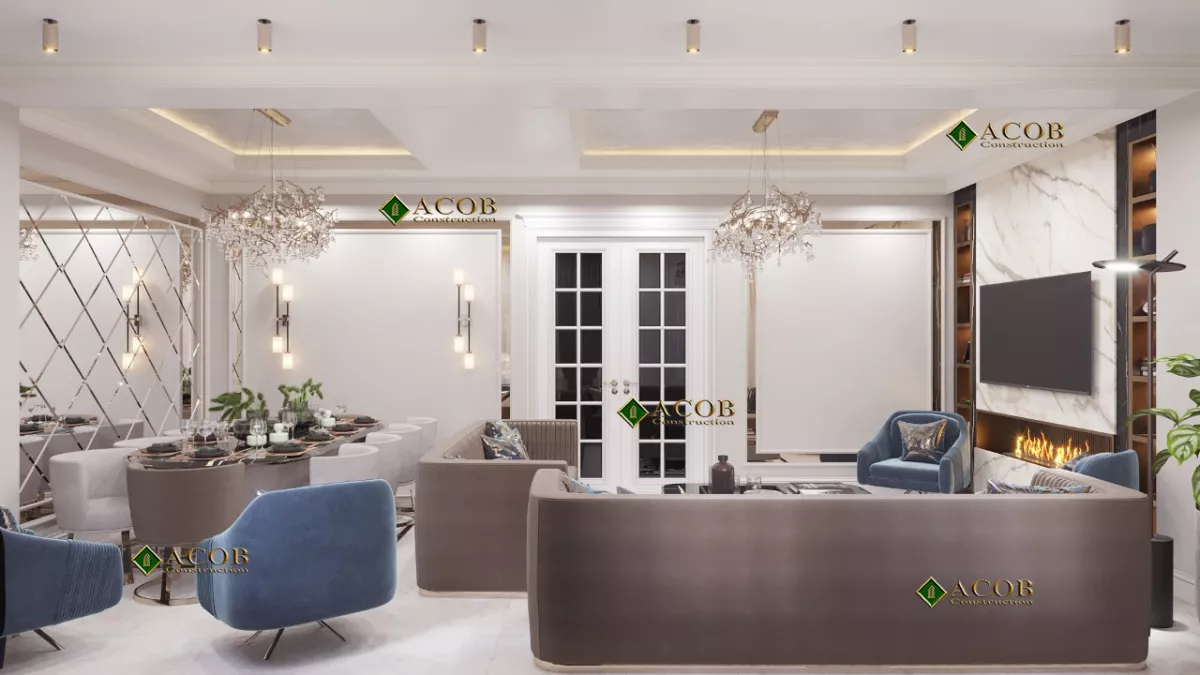 28 May (140 m²) mənzilin interyer dizaynı