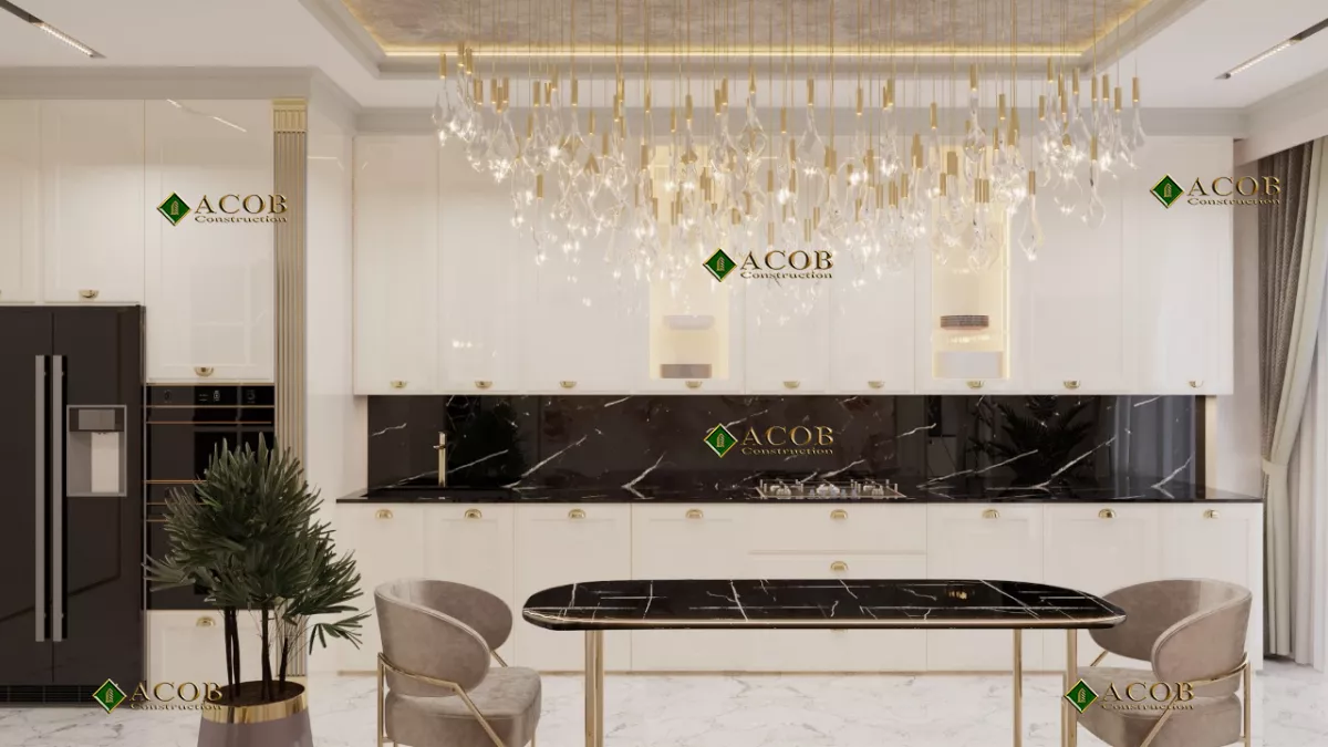 28 May (140 m²) mənzilin interyer dizaynı
