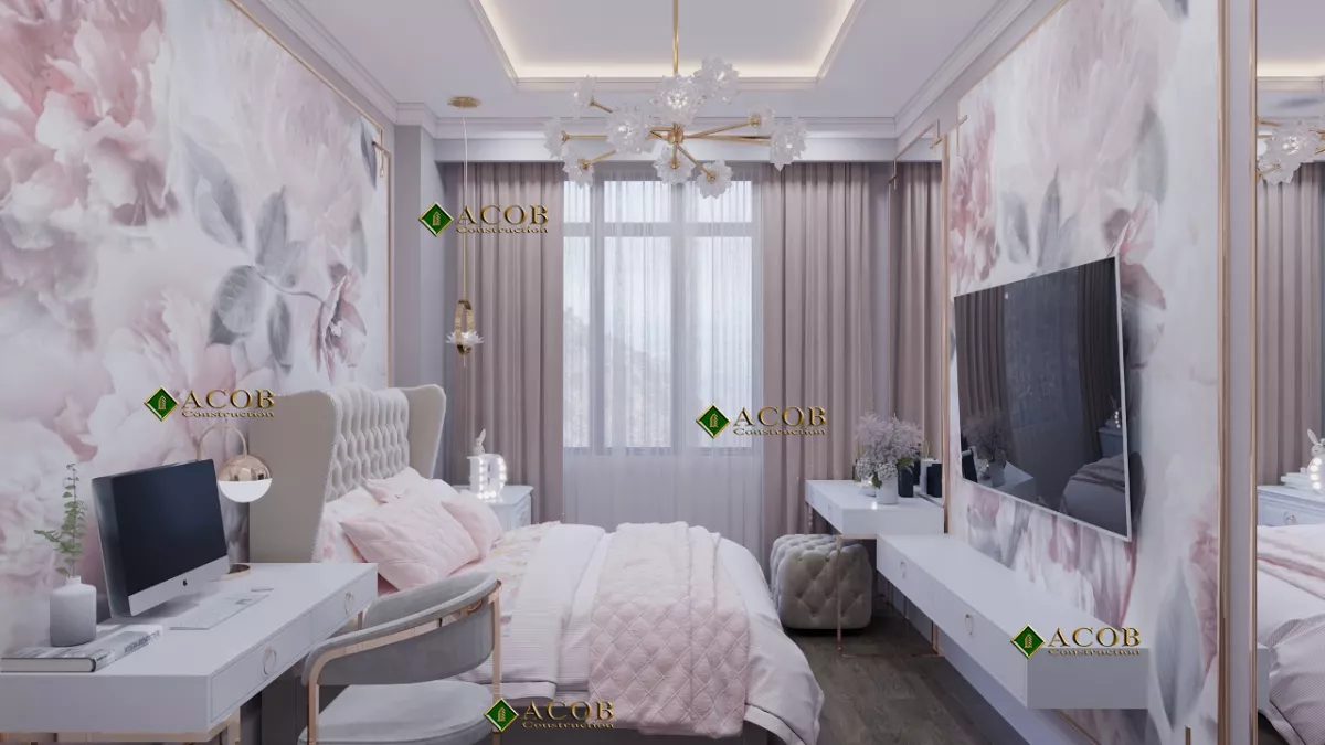 28 May (140 m²) mənzilin interyer dizaynı
