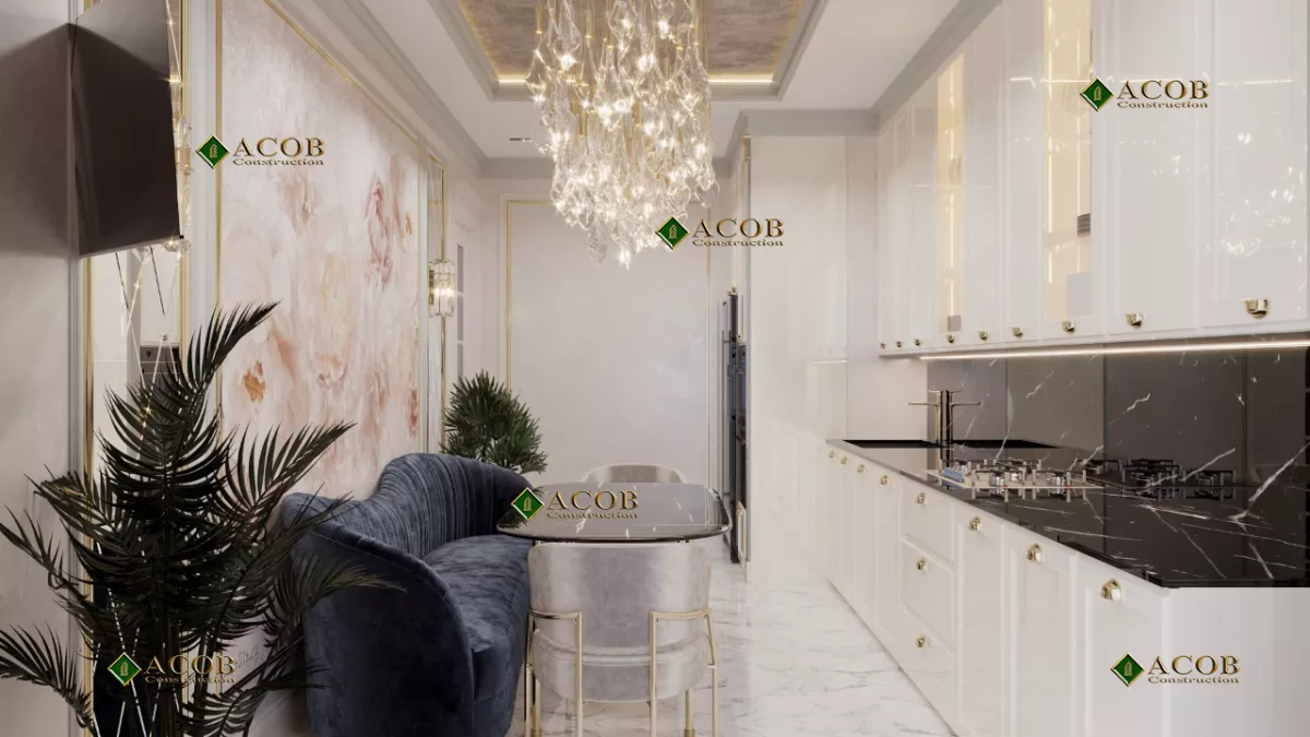28 May (140 m²) mənzilin interyer dizaynı