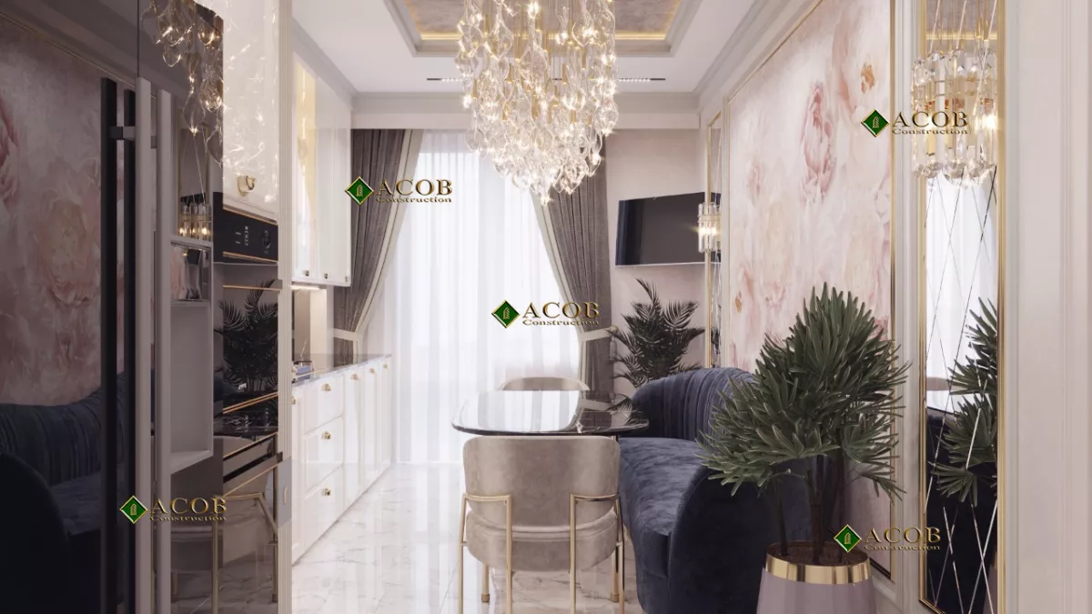 28 May (140 m²) mənzilin interyer dizaynı