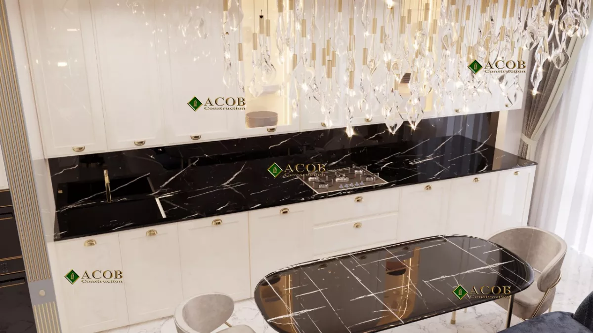 28 May (140 m²) mənzilin interyer dizaynı