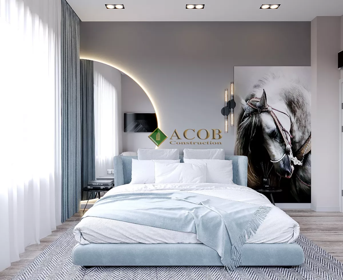 Şüvəlan (180 m²) bağ evinin interyer dizaynı