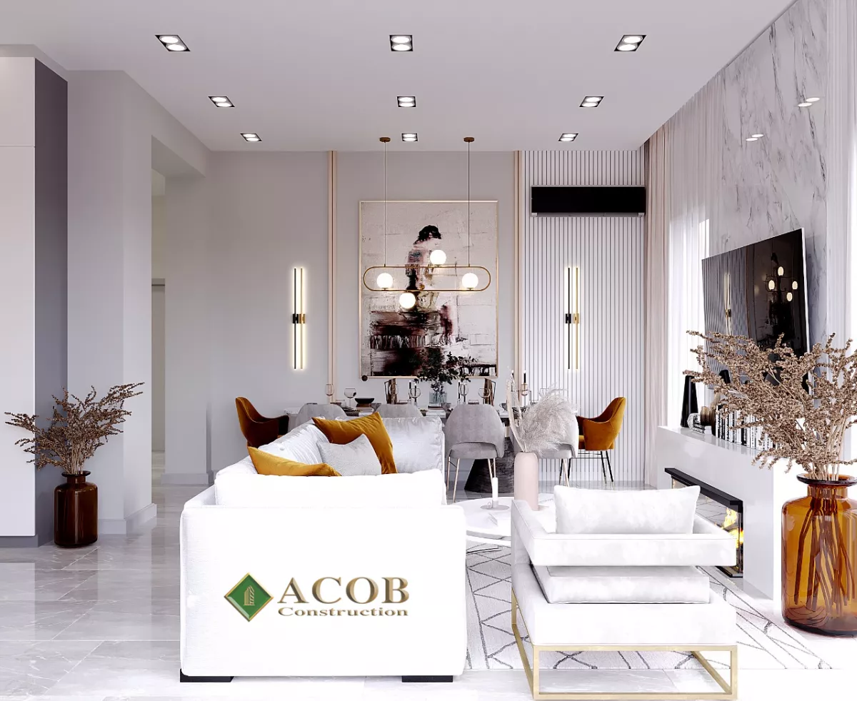 Şüvəlan (180 m²) bağ evinin interyer dizaynı