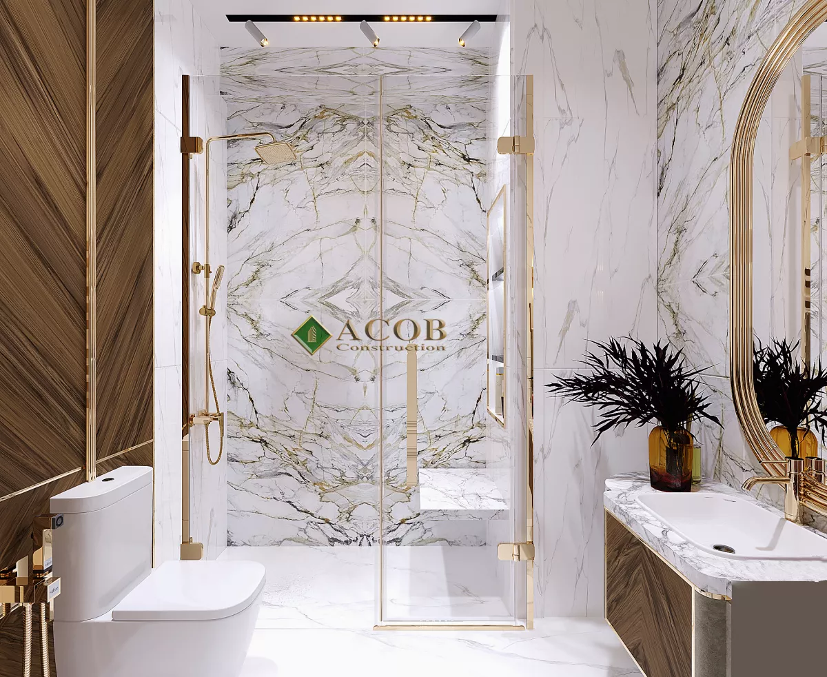 Ağ şəhər (125 m²) mənzilin interyer dizaynı