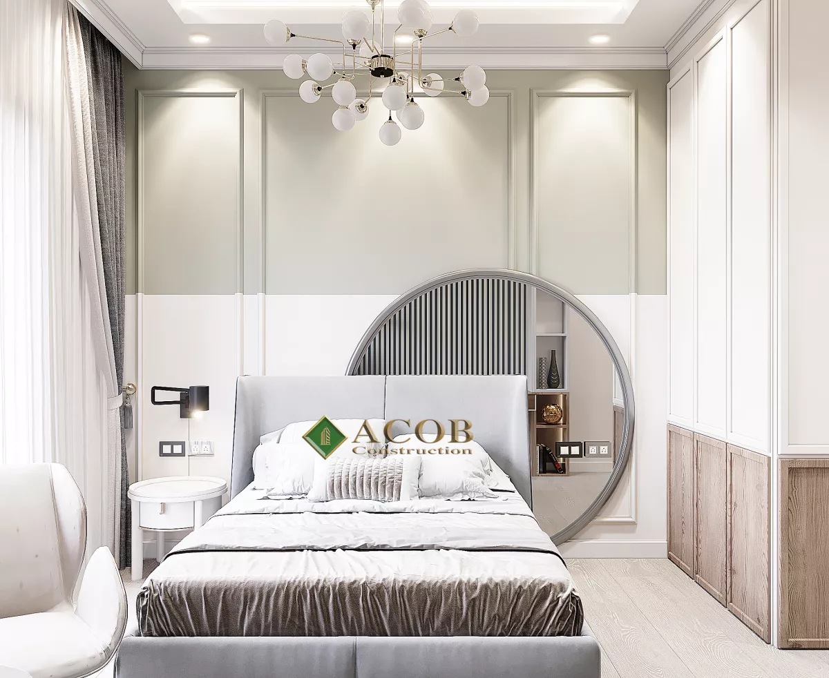 Ağ şəhər (125 m²) mənzilin interyer dizaynı