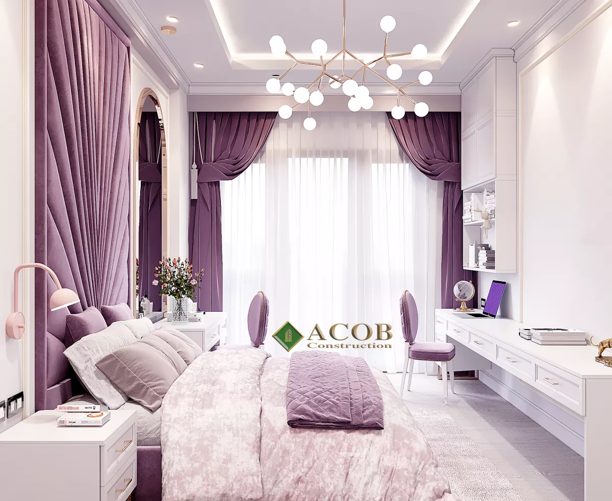 Ağ şəhər (125 m²) mənzilin interyer dizaynı