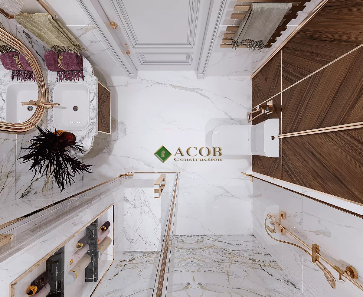 Ağ şəhər (125 m²) mənzilin interyer dizaynı