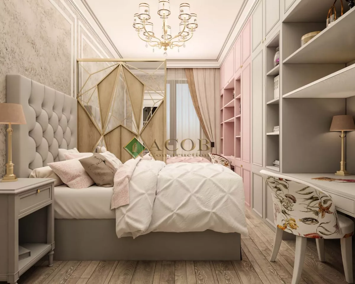 Yasamal (130 m²) mənzilin interyer dizaynı