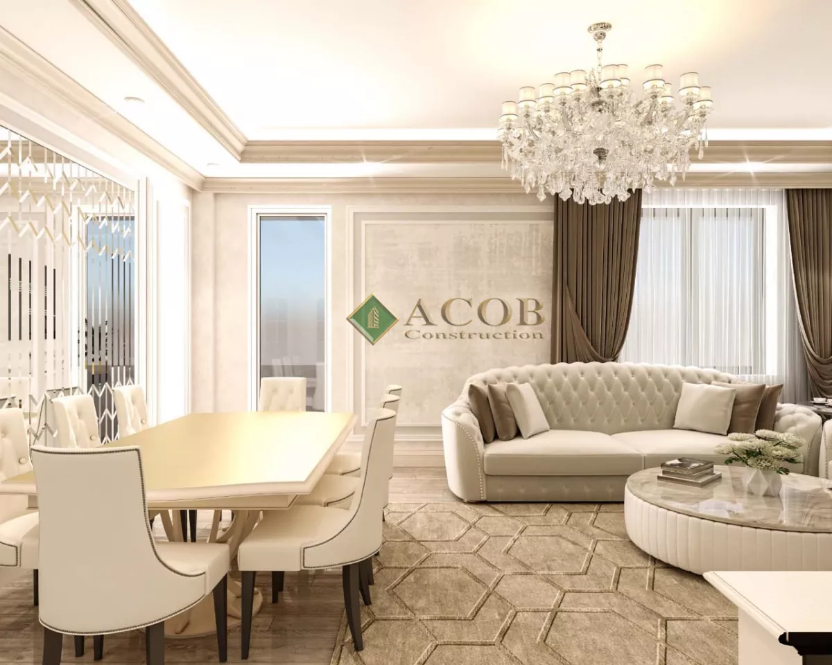 Yasamal (130 m²) mənzilin interyer dizaynı