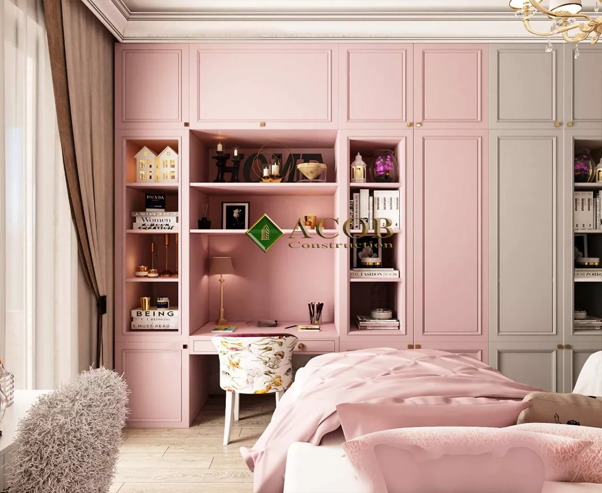 Yasamal (130 m²) mənzilin interyer dizaynı
