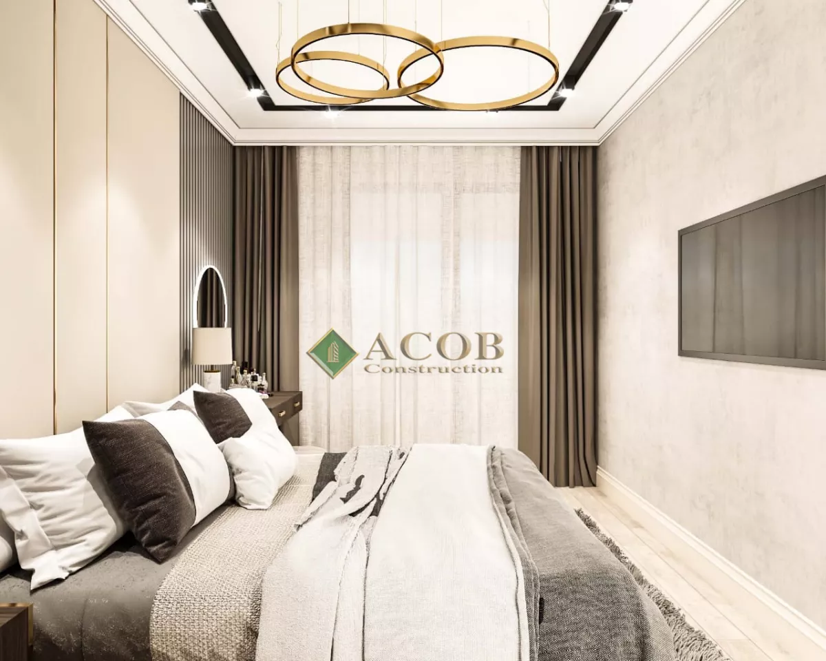 Yasamal (130 m²) mənzilin interyer dizaynı