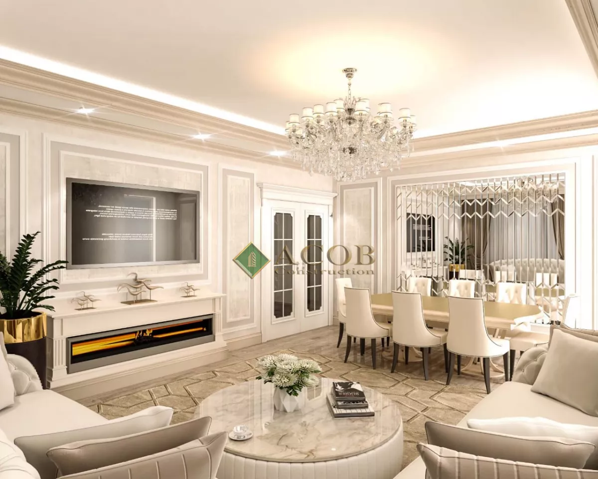 Yasamal (130 m²) mənzilin interyer dizaynı